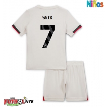 Camiseta Chelsea Pedro Neto #7 Visitante Equipación para niños 2025-26 manga corta (+ pantalones cortos)